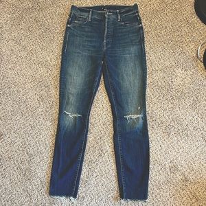 Mother Jeans - the stunner ankle fray skinny jeans, size 27
